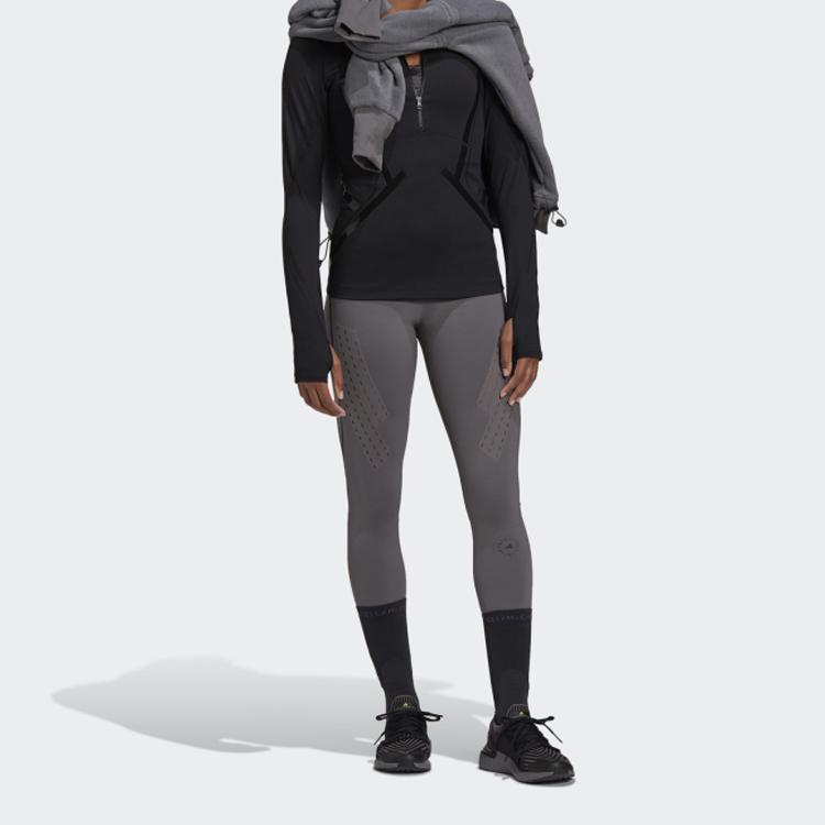 Adidas Truepur Tight Solid Color Fitness Pants Women Bottoms Gray FU0751