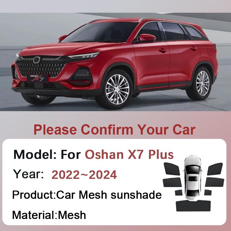 Magnetic Sunshade For Changan Oshan X7 Plus 2022 2023 2024 Car Mesh Window Sun Visor Privacy Curtain Coverage Tools Accessories