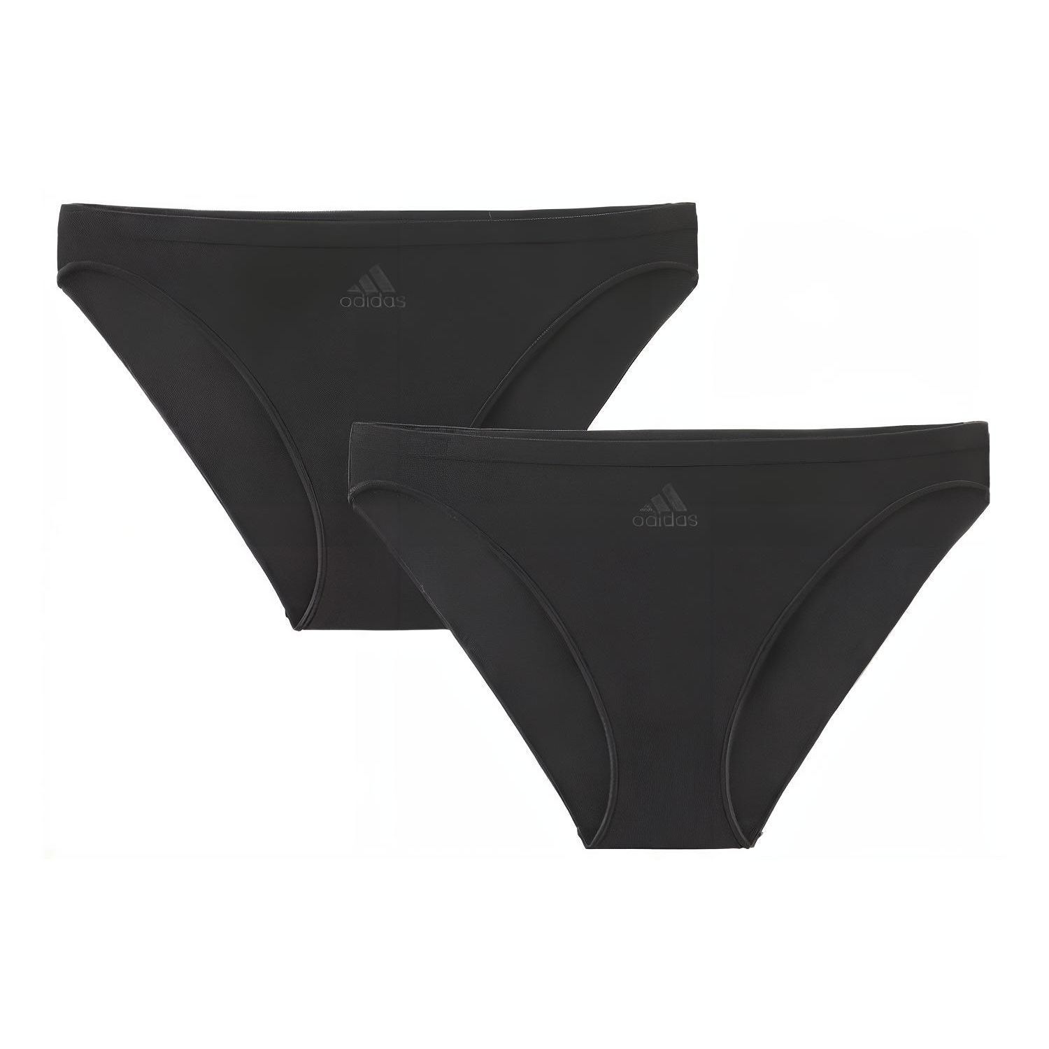 

Adidas Solid Color Thin Low Waist Triangle Underwear 2 Pack Women Underwear 4A1P73-000 XS