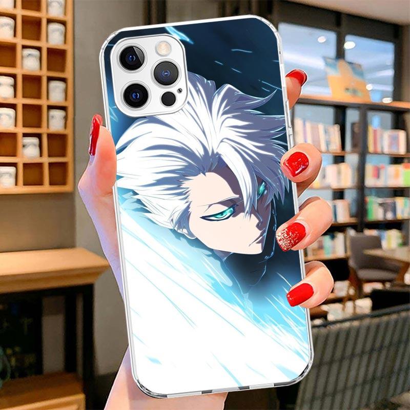 Bleach Hitsugaya Toushirou Cover Phone Case For iPhone 16 17 Air 15 14 Pro Max 16E Phone Case 13 Mini 12 11 7 SE 8 Print Pattern