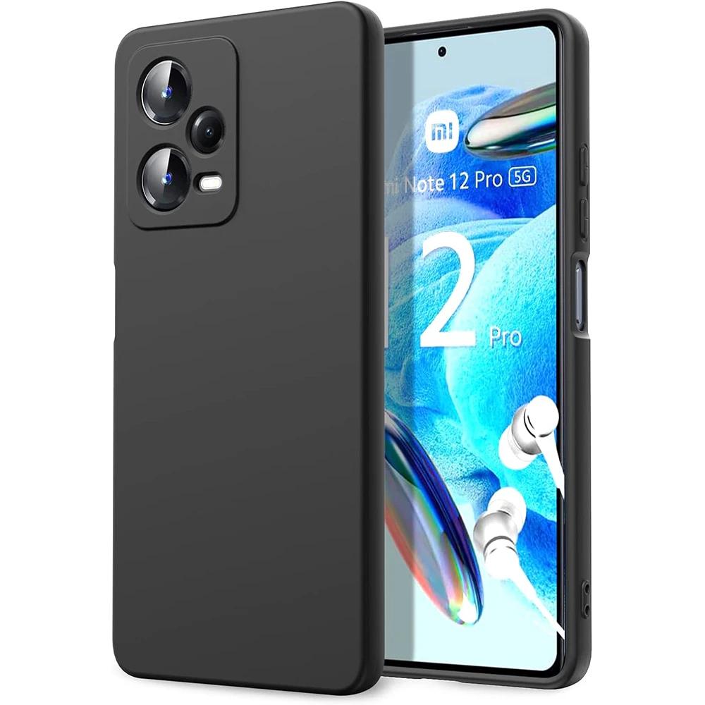

Жидкий силиконовый чехол для Redmi Note 12S 12 Pro + 4G 5G, роскошный противоударный чехол для Xiaomi 12 Lite 13T 12T Pro Redmi 12 12C 13C POCO C65, аксессуар XiaoMi 13 чёрный