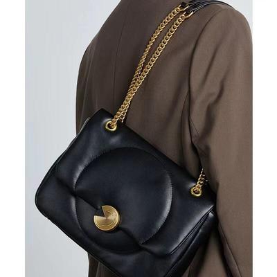 Axillary Bags Women's New Fashion Lock Buckle Handheld Bag Korean Style Solid Leisure Outdoor Versatile Shoulder Bags Chain Bags