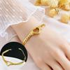 Meichen 18k Gold Non-Fading Titanium Steel Women's Fashion Bracelets - Simple, Versatile, Trendy European and American Style.