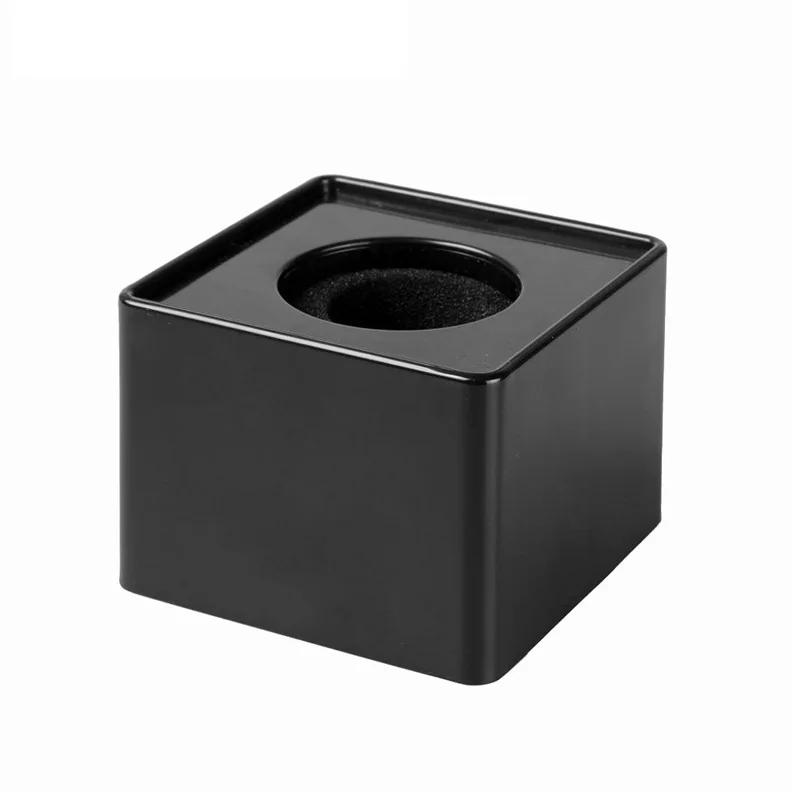 Microphone Flag Station Cube ABS Square Flags Interview Mic Logo Mark TV Station Reporter Microphone Cube Box Foam Cover