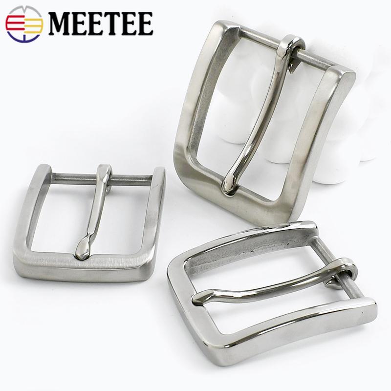Boucle de ceinture Meetee 35/40mm en acier inoxydable Tête de ceinture pour homme Boucles à ardillon Décoration pour vêtements Accessoires de maroquinerie DIY