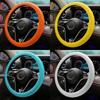 Single Pack Soft Silicone Car Steering Wheel Cover, Odorless and Anti-slip Feature