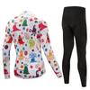 Anti-sweat Riding Bicycle Jerseys Cycling Clothing Set Men/Women Long Sleeve Bicycle Clothes Suit
