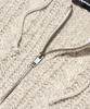 Otherfits Cable Weight Knit Zip-Up Hoodie (Beige)