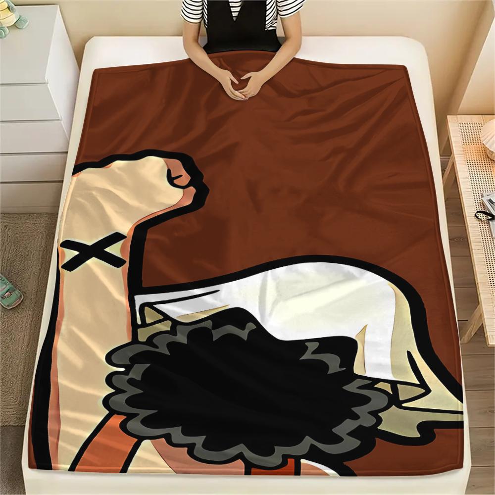One Piece character Print Flannel Blanket,High quality Comfortable for All Seasons,Home Decor,Warmth and Comfort,Perfect for Christmas Gifts