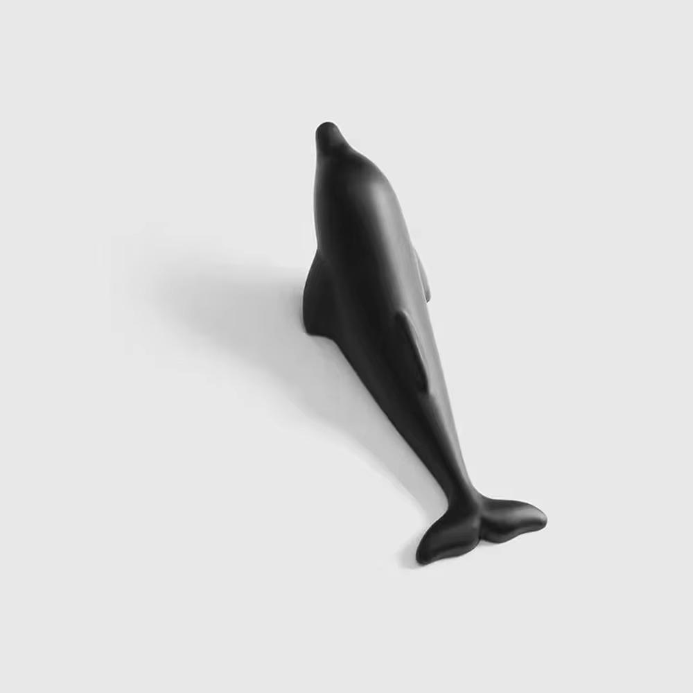 

Decorative Key Wall Hanging Hooks Cute Clothes Storage Holder Dolphin Decor Hooks Entrance Hall чёрный