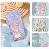 Jellyfish Shape Metal Bookmark with Pendant Hollow Marine Animal Bookmarks Artistic Craft Chinese Style Bookmarks for Children
