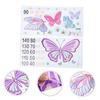 Butterfly Growth Chart Wall Decal, Self-Adhesive Waterproof Height Measurement Sticker for Kids Room, Nursery Wall Decor for Boys and Girls
