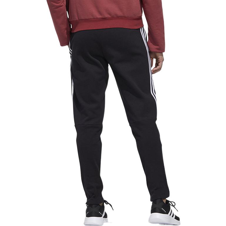 Adidas Logo Print Stripe Elastic Waist Sweatpants Men Bottoms Black GD5963