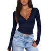 Women Long SleeveTops Slim Fit Top