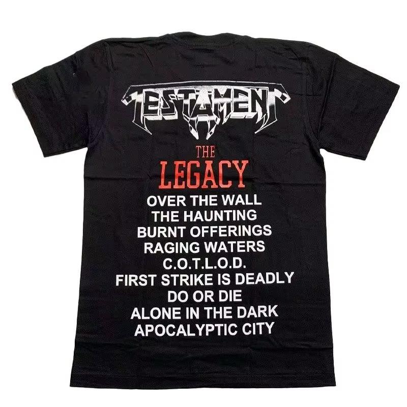 TESTAMENT Legacy Thrash Metal Thai Band Cotton Print 2025 Summer New Short-sleeved T-shirt for Men and Women