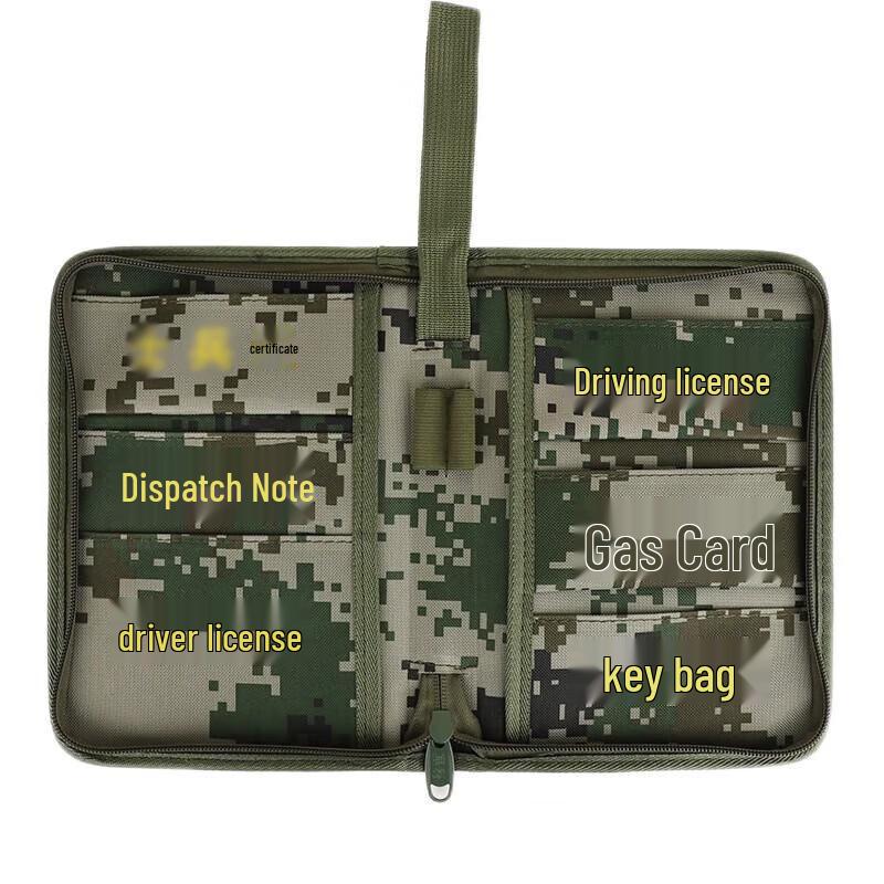 Bolsa Tática de Camuflagem Shouli Warlord para Documentos de Condução e Chaves