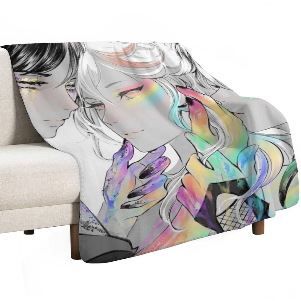kazuha scaramouch heizou Throw Blanket Warm Napping Blanket for Office Couch Bed