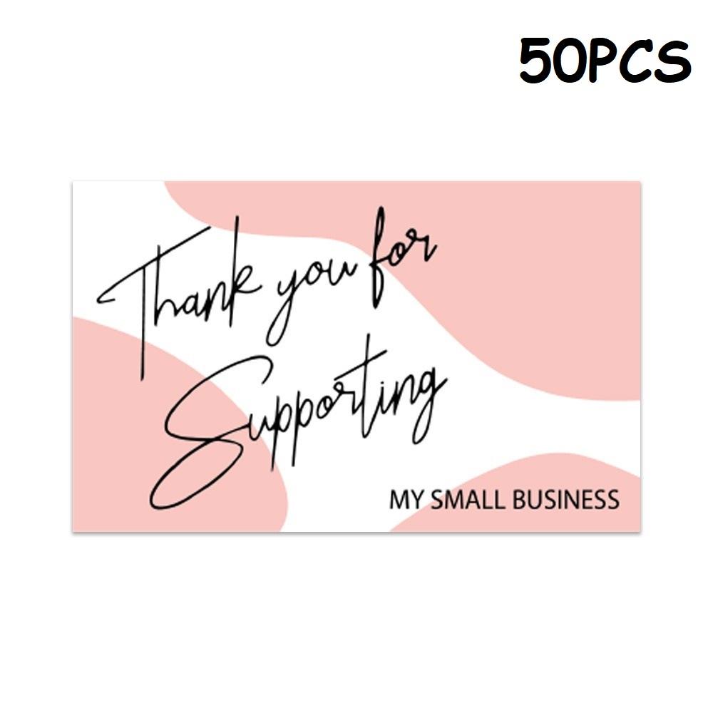 50PCS Thank You Cards Small Business Gift Cards Wedding Thank You Card HK02
