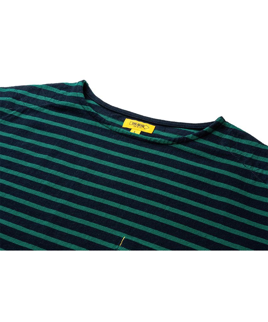 Deoleseukyu Classic Striped L/S Tee [Ink Navy]