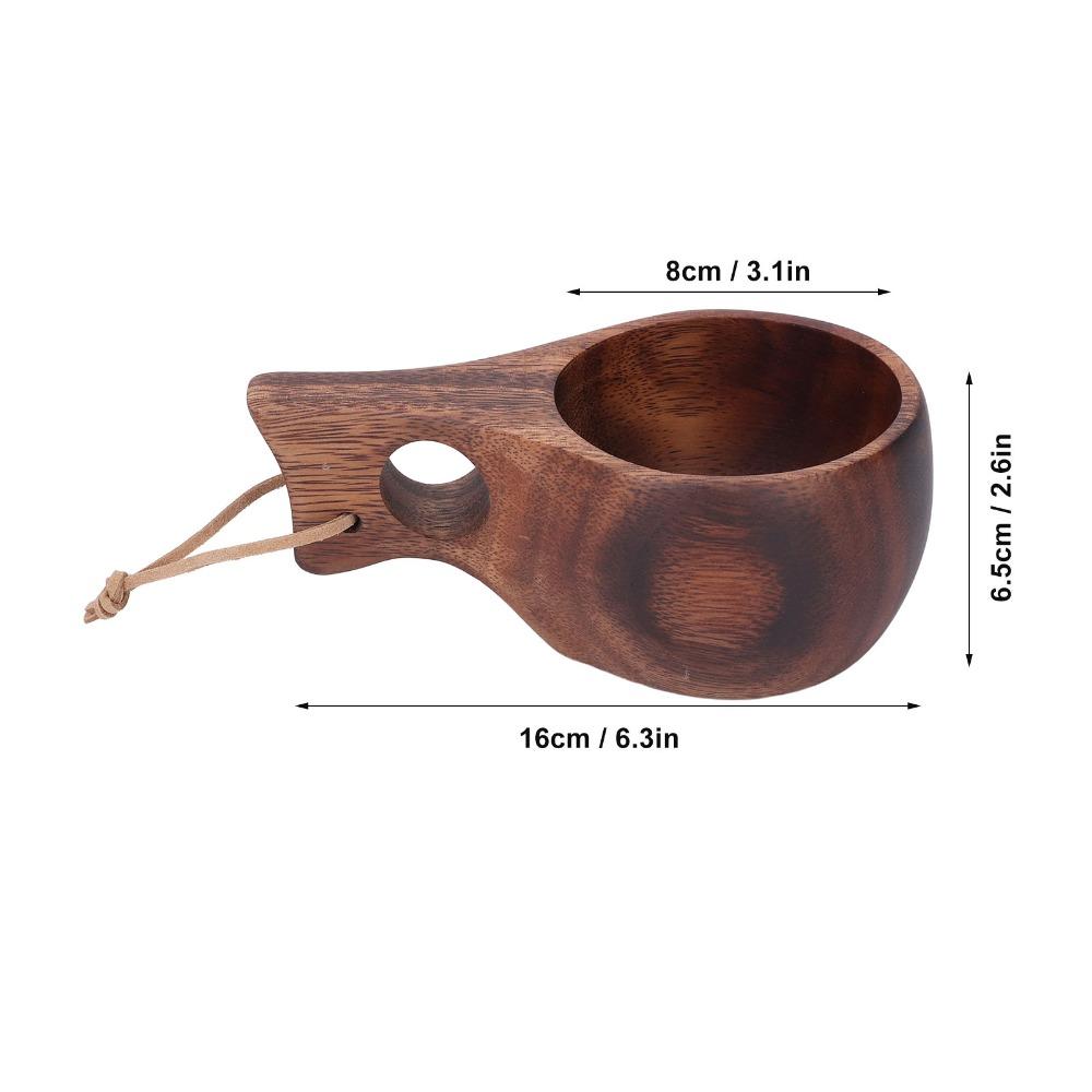 Wood Grain Wood Camp Mug Portable Wood Mug Camping Use Wood Drinking Cup  Cool Drinking
