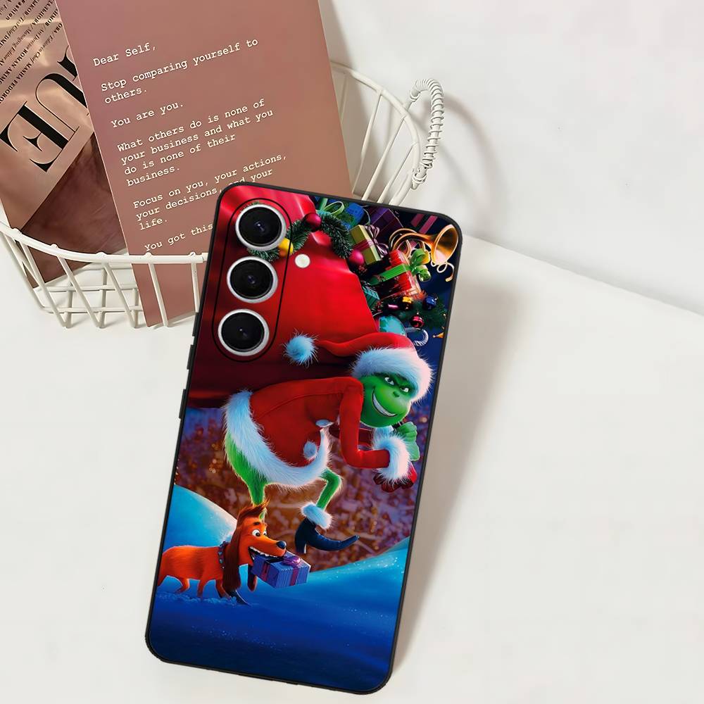 

C-Christmas G-Green M-Monsters Phone Case For Samsung S 24 Fe 25 Ultra Plus 20 Lite 21 30 22 23 24 22 Ultra 5G Fundas Samsung S21 fe