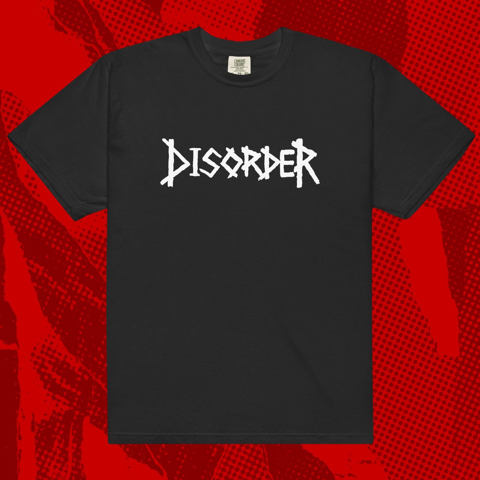 Disorder Logo Shirt | Anarcho Punk UK82 Crass Chaos UK Varukers M