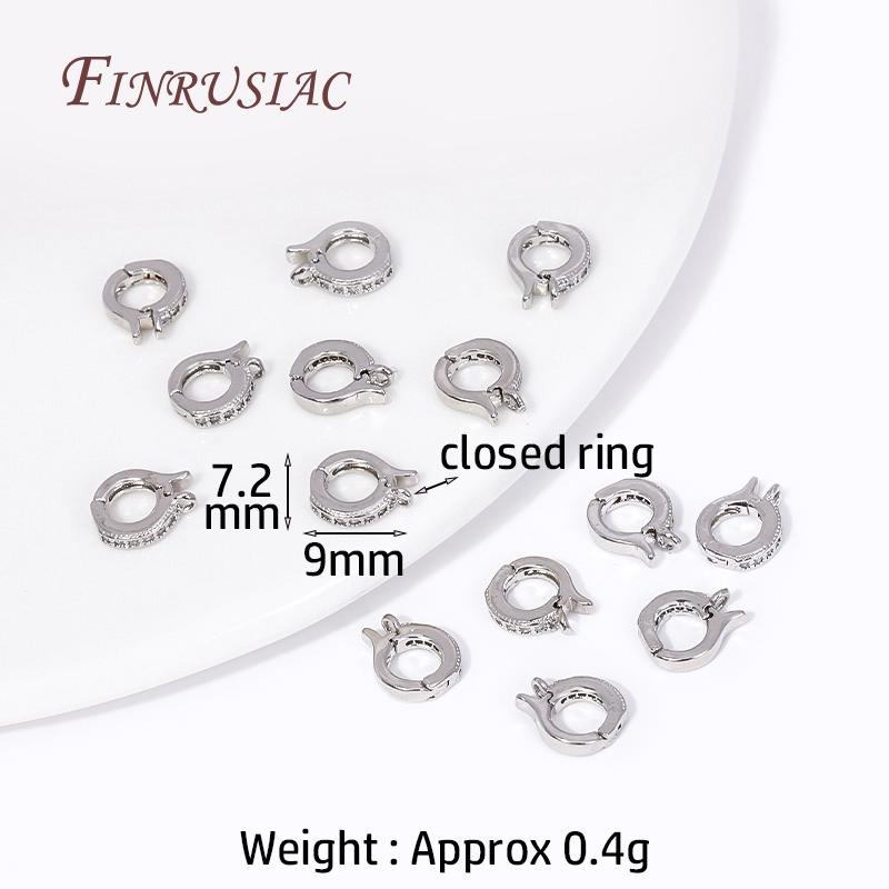 

18K Gold Plated Inlaid Zircon Pearl Pendant Setting Base For Jewelry Making, Pearl Enhancer Bail DIY Accessories Connector 2 Pieces