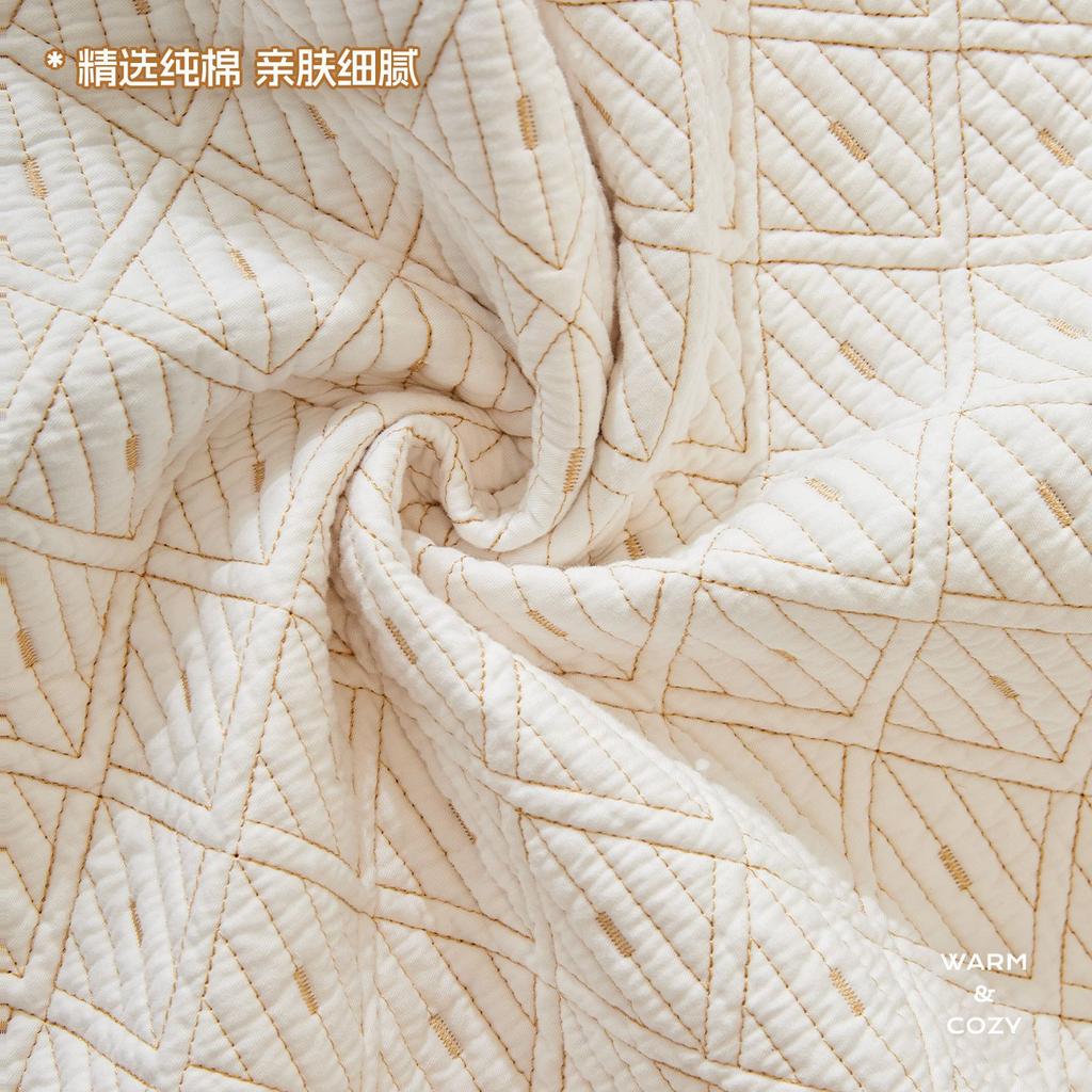 New Pure Cotton Sofa Cover Seat Cushion Plaid Striped Retro Style All-season Non-slip Sofa Cover Anti-wrinkle and Wear-resistant