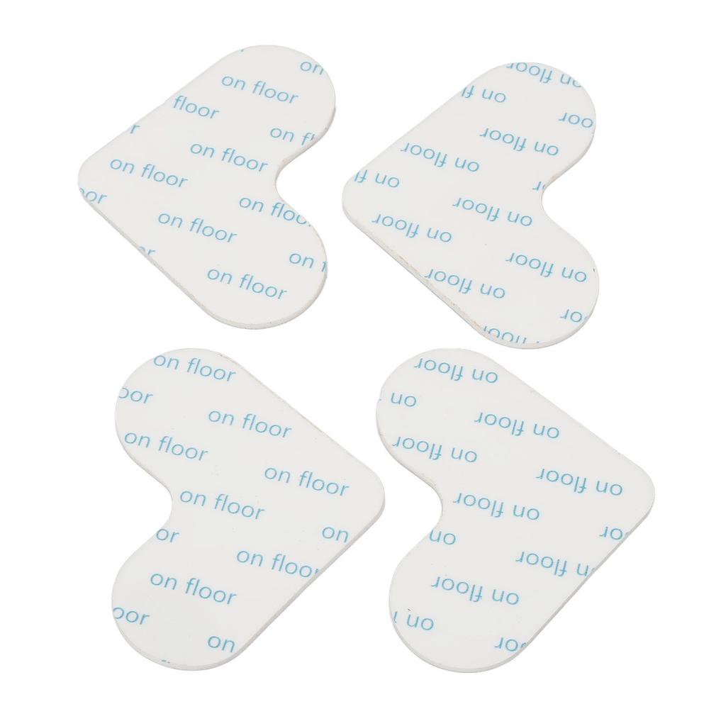 4 Pack Double Sided Carpet Tape Reusable Washable Heart Shape Slip Resistant Ultra Thin Area Rug
