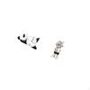 Panda Astronaut Shape Wall Clock Tabletop Ornament Practical Sturdy Modern Cute Home Room Punk