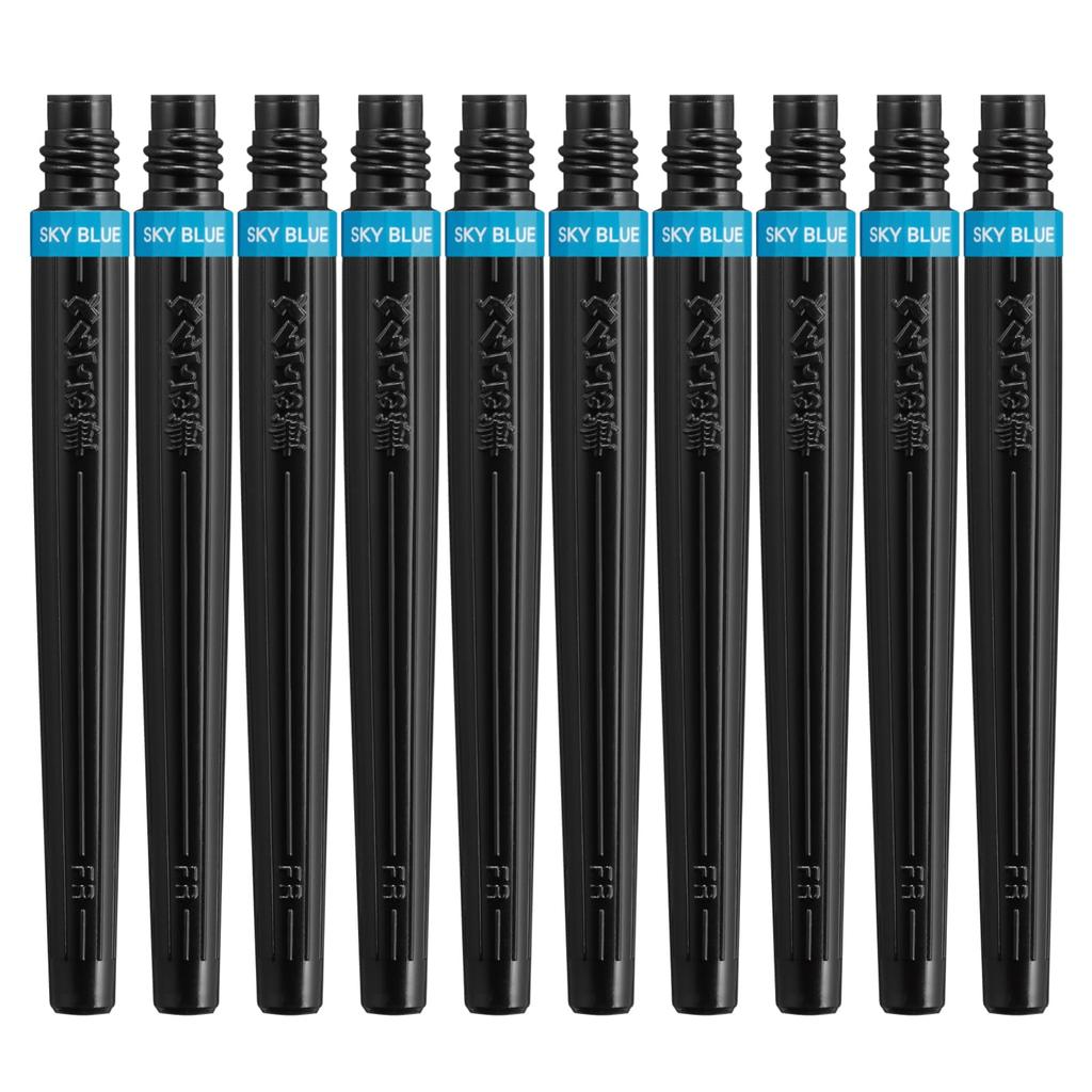 PENTEL Brush Pen Cartridge Art Brush Sky Blue XFR-110 (10 Pieces)