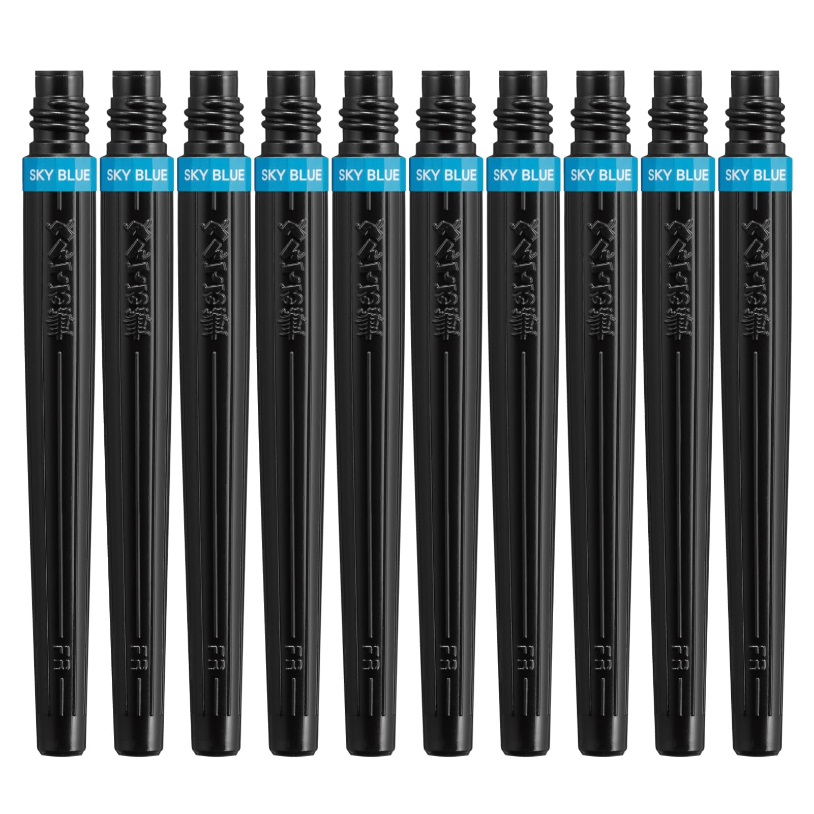 Pentel Brush Pen Cartridge Art Brush Sky Blue XFR-110 (10 pieces)