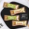 100Pcs Transparent Letter Printed Biscuit Handmade Cookie Toffee Nougat Crisp Baking Machine Seal New Year Candy Gift Bags