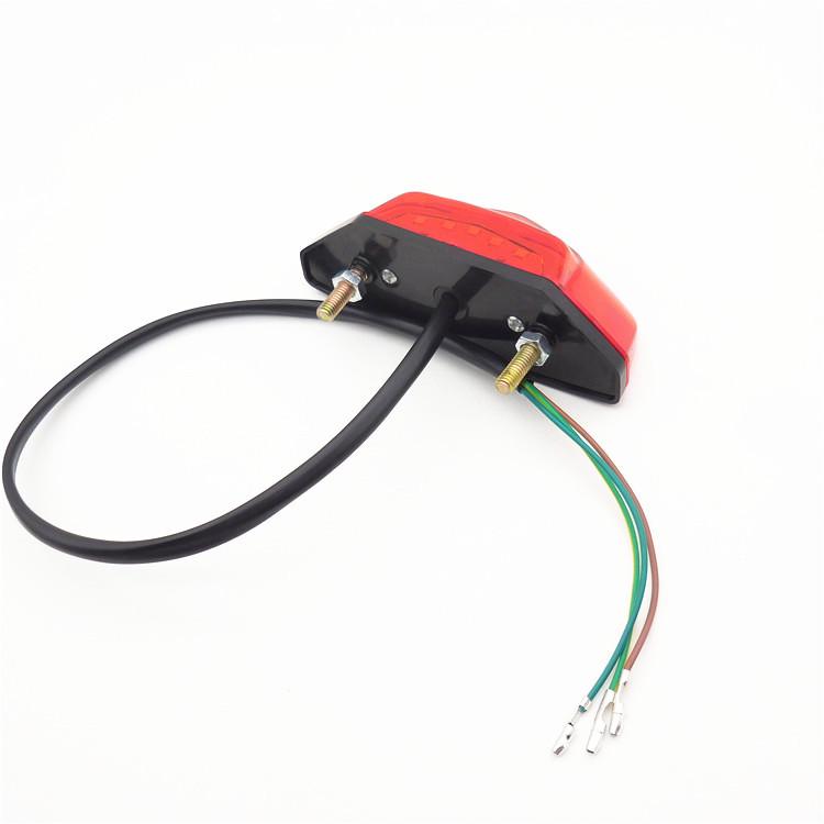 BMW Motorcycle LED Rear Taillight with Integrated Brake and License Plate Light