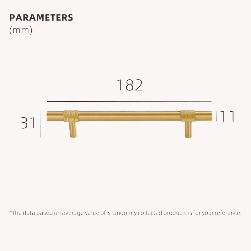 Dooroom Brass Furniture Handles Modern Knurling Black Gold Pulls Wardrobe Dresser Cupboard Cabinet Drawer Shoe Box Knobs