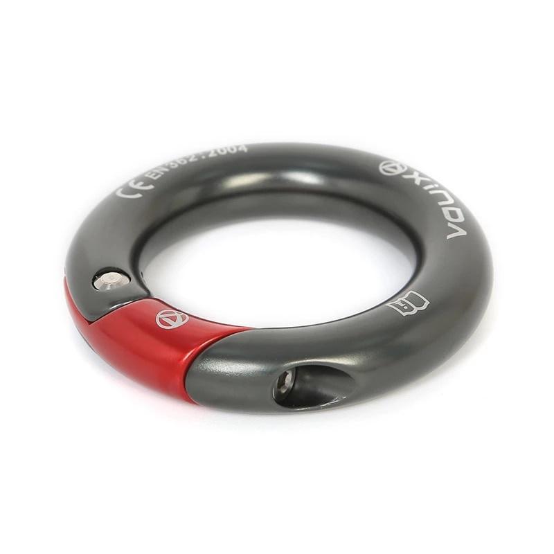 Outdoor 23kN Openable Ring 7075 Aluminium Multi Directional Gated Ring for Climbing