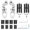 Motorcycle Highway Pegs Short Angled  ride Footrests with Adjustable Mount Aluminum Rubber for  1.25" Engine Guard