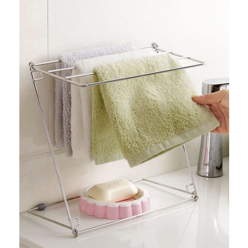 YTCYKJ Towel Rack, 1-Piece Set, Towel Holder, Dish Drainer, Dishcloth Hanger, Dishcloth and Mop Holder, Sponge Holder, Stand-Type, Multifunctional, Cl