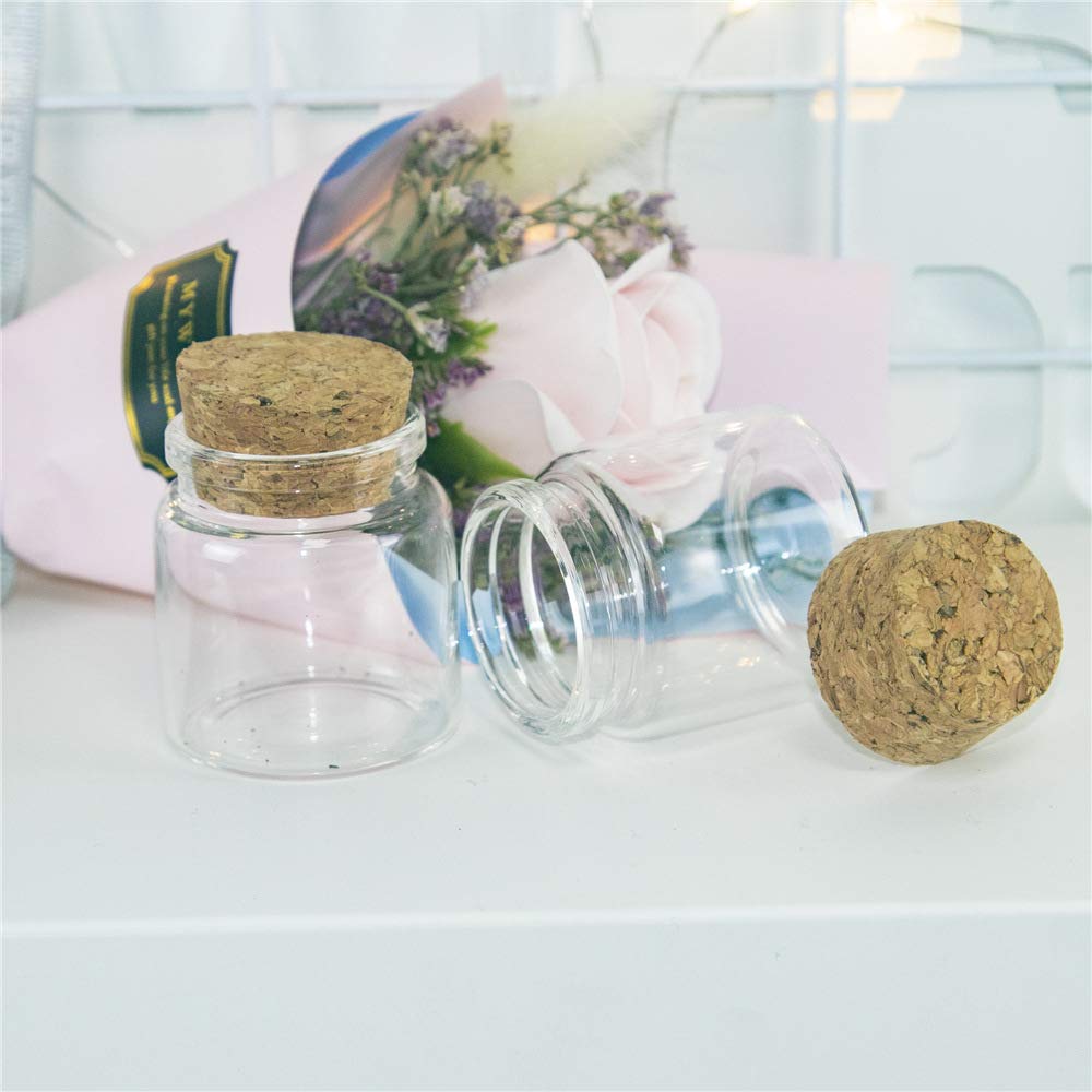 12 1.7 Oz Cork-Stop Glass Bottles with Corkscrews, Decorative Bottles/Storage Tanks - 47 X 50 X 33 Mm