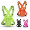High Visibility Reflective Vest Reflective Straps Night Running Cycling Clothing Vest Adjustable Safety Vest Riding Equipment
