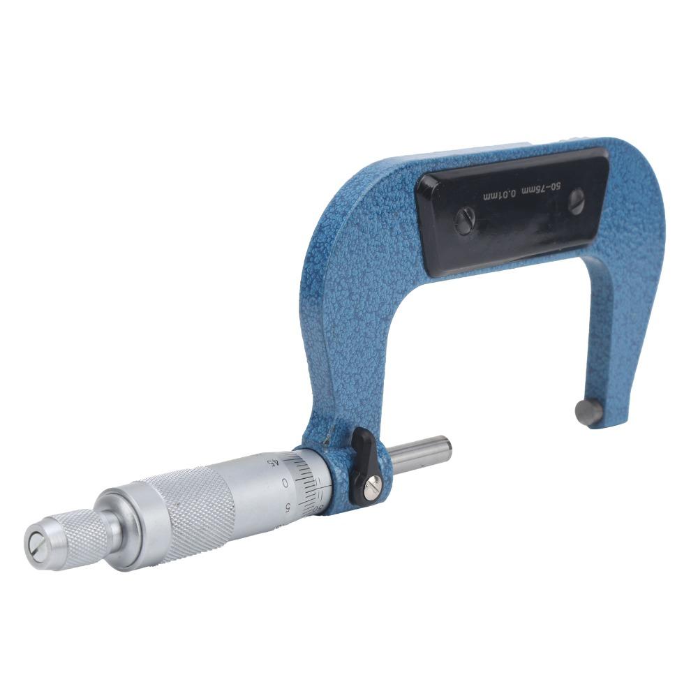 50-75mm Range Outside Micrometer 0.01mm Graduation Machinist Tool Micrometer Measuring Diameter