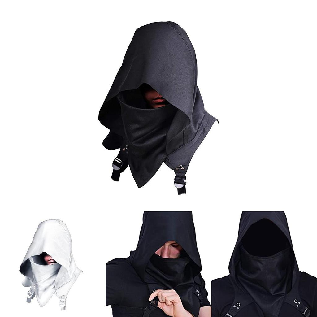 Stylish Unisex Medieval Assassin Inspired Hooded Cloak For Game Character Cosplay