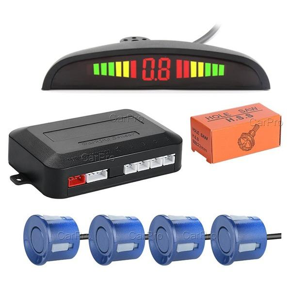 Universal Car LED Parking Sensor with 4 Radar Accurate Digital Display of Obstacle Distance Alarm Parktronic Kit
