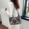 Damska etniczna torba crossbody płócienna torba na ramię z regulowanym paskiem wielokolorowa torba hobo sling na podróż pracę ulicę