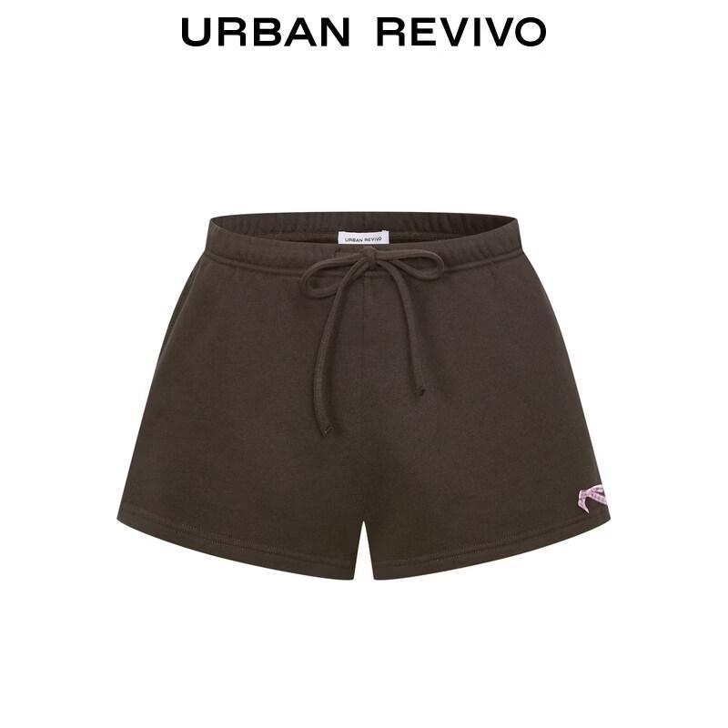 UR2026 Women's Retro Bowknot Drawstring Ultra-Short Shorts