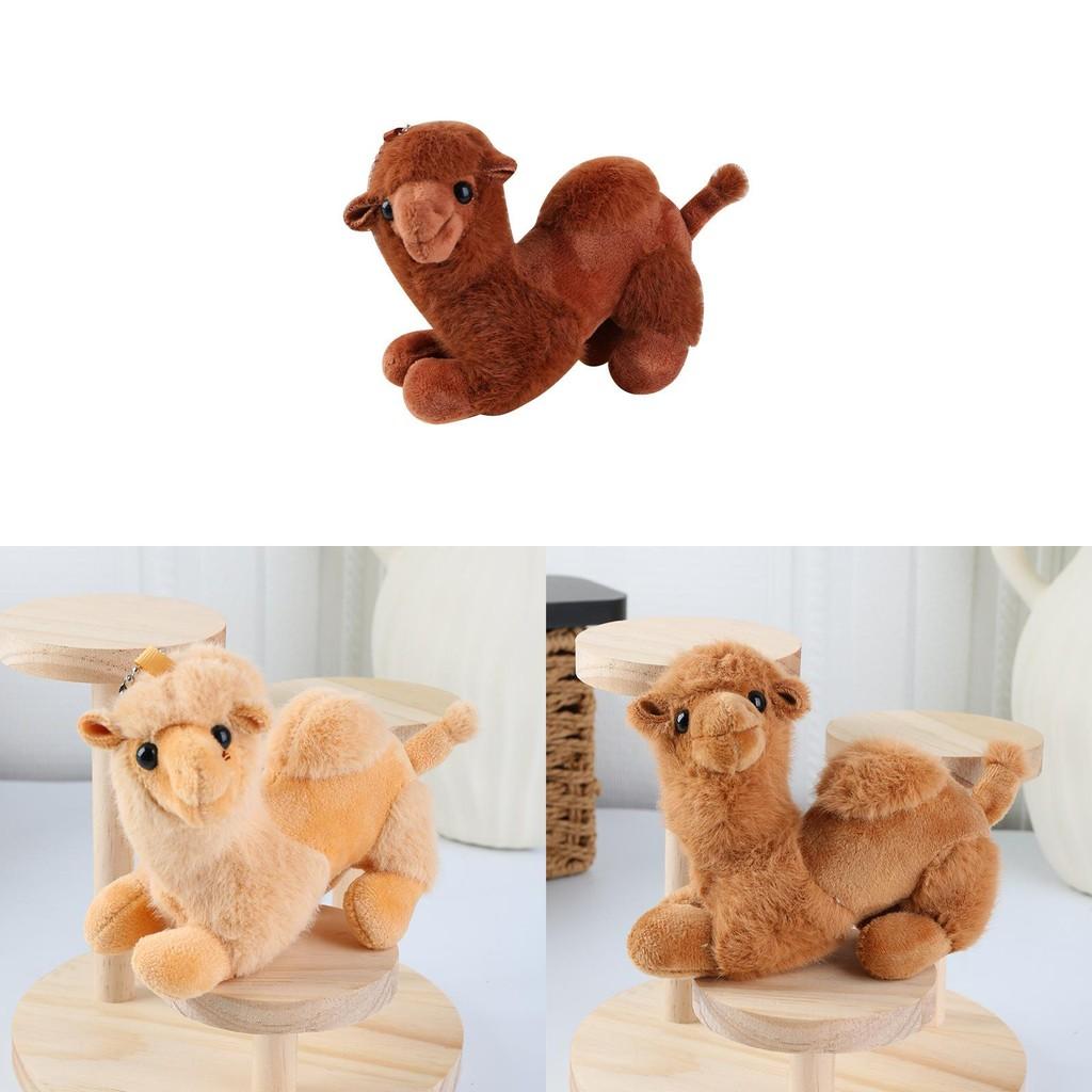 Toy Camel Plush Keychain Animal Stuffed Doll Backpack Pendant Cute Kids Gift