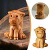 HOT 1/2pcs Mini Wood Carving Chinese New Year Horse Ornaments Zodiac Statue Cute Horse Decor Office Desktop Decor Car Decoration
