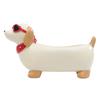Cute Dachshund Resin Succulent Planter Adorable Dog-Shaped Flower Pot Funny Little Dog Flowerpot for Indoor Outdoor Patio Garden