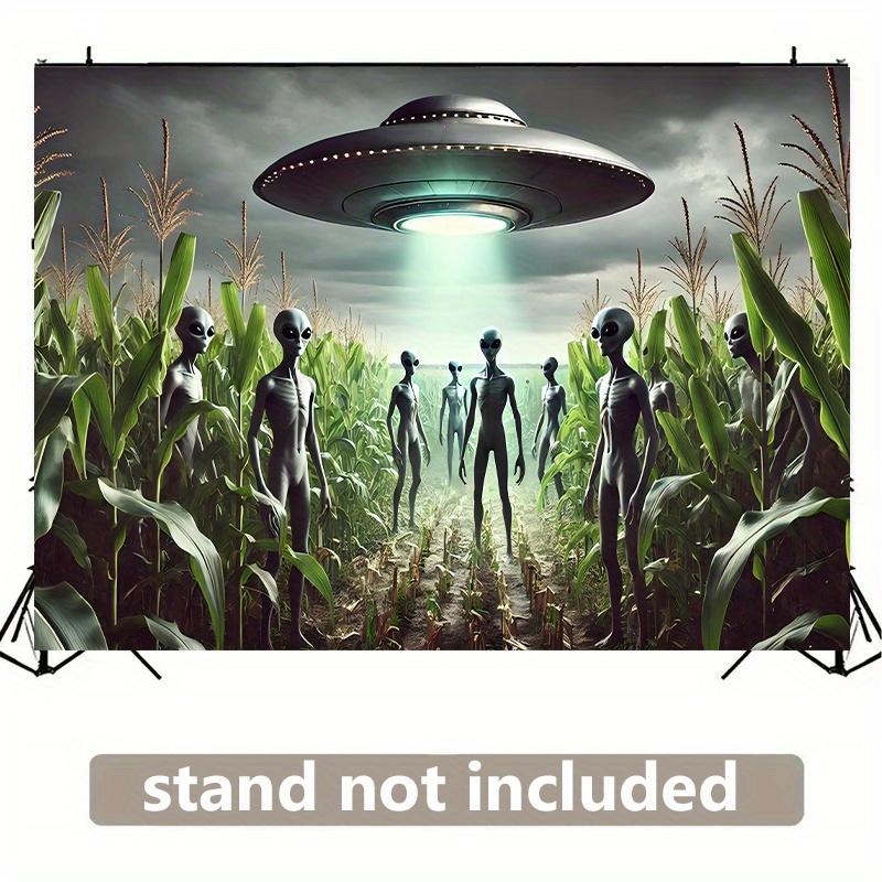 1 Piece Alien Spaceship and Cornfield Scene Tapestry Ideal Choice for Living Room Bedroom Office and Outdoor Decoration