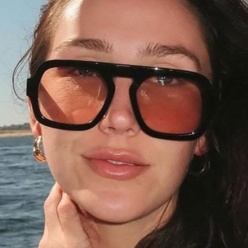 Fashion Square Brand Designer Sunglasses Men Women New Oversized Vintage Shades Glasses Travel Outdoor Eyewear Uv400